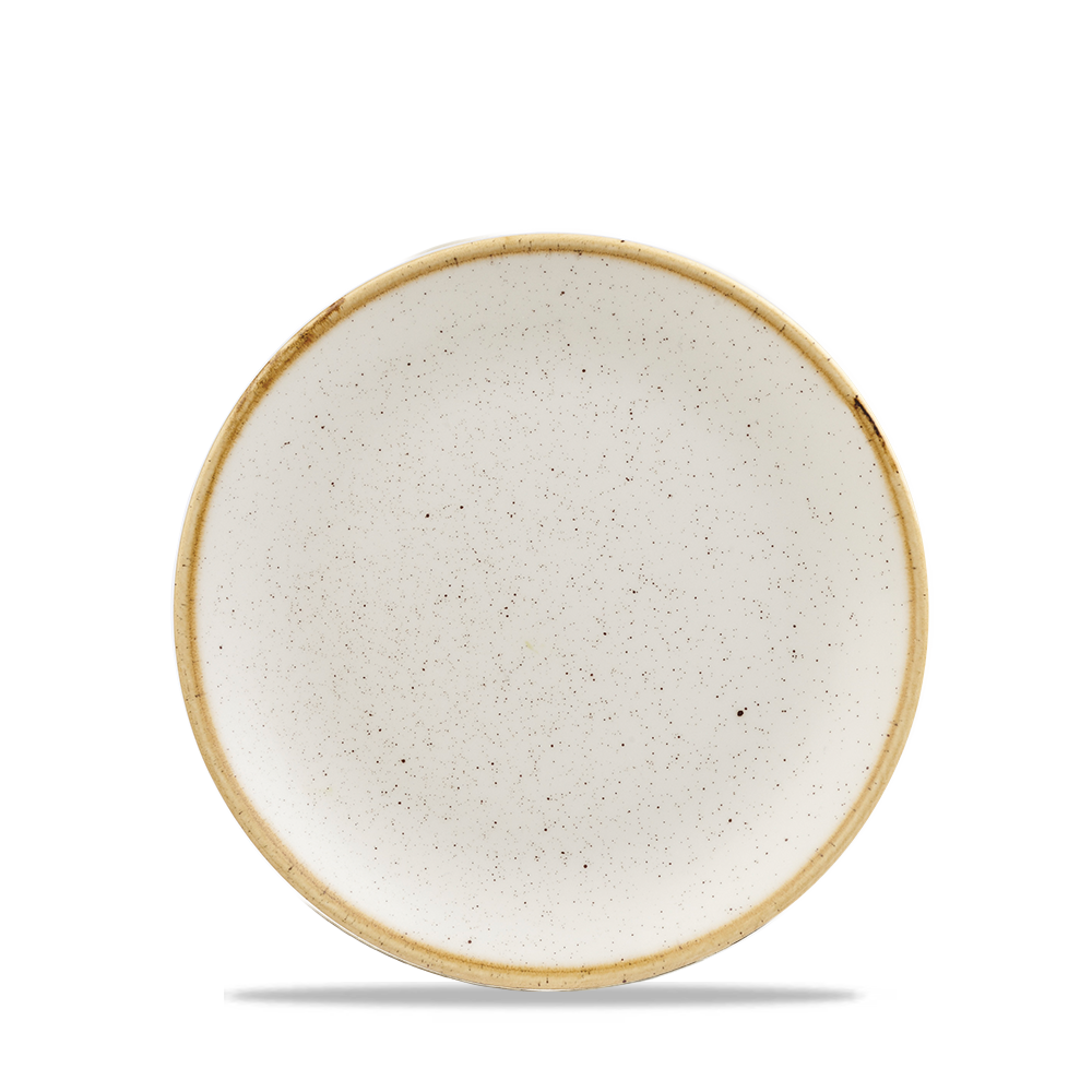 Churchill Stonecast Coupe Plate Barley White 16.5cm-6.5"