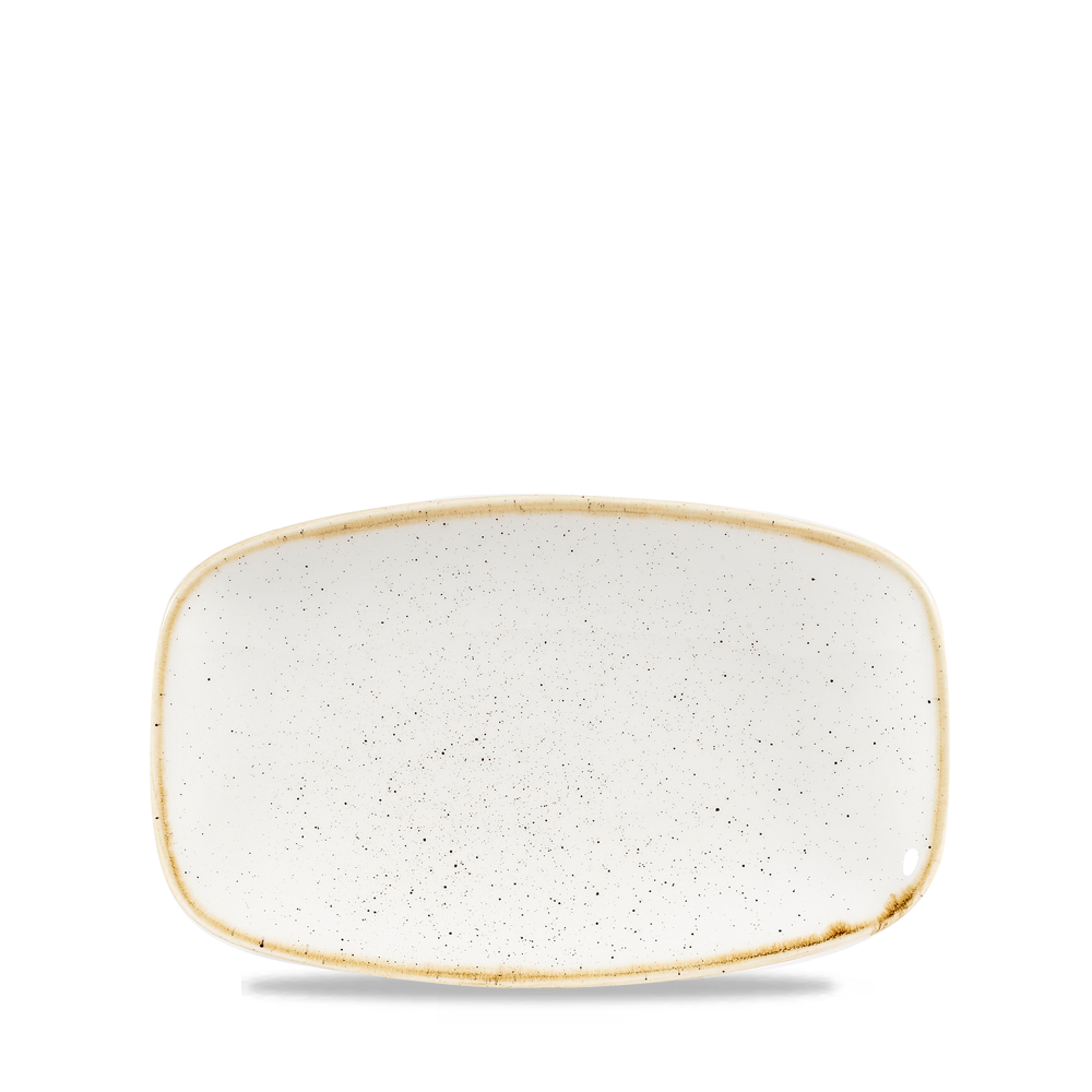 Churchill Stonecast Chef's Plate No.1 Barley White 20x12.1cm-7.9x4.75"