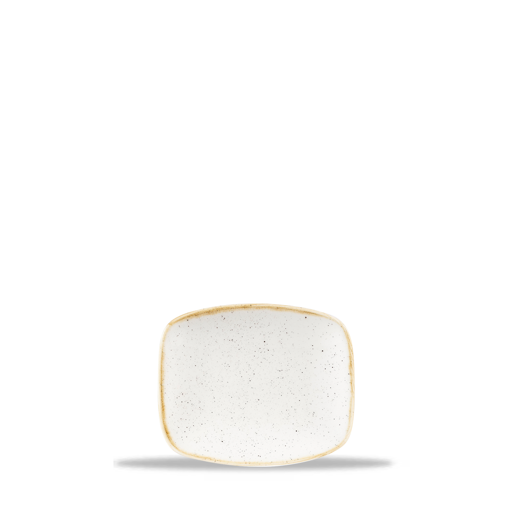 Churchill Stonecast Chef's Plate No.5 Barley White 15.4x12.6cm-6.1x5"