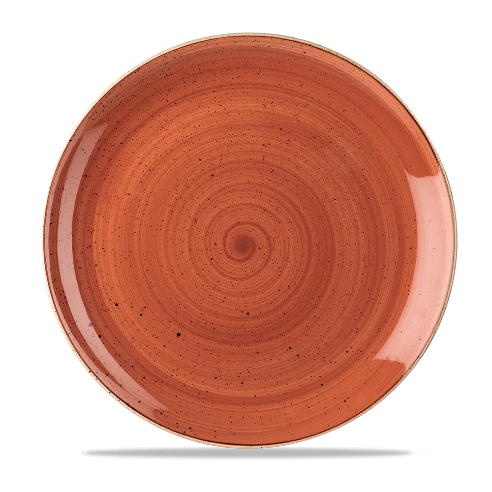 Churchill Stonecast Coupe Plate Spiced Orange 28.8cm-11.3"