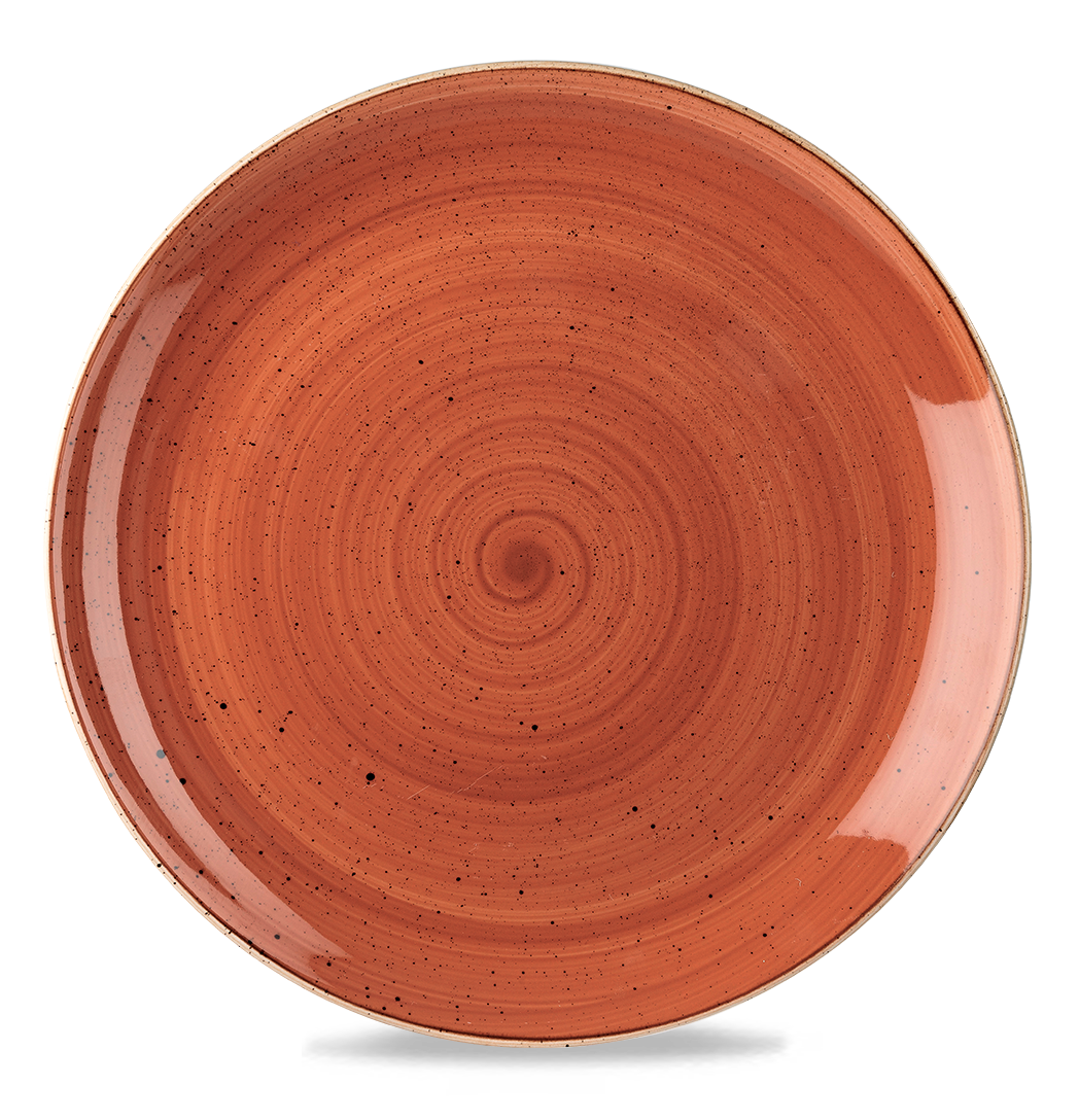 Churchill Stonecast Coupe Plate Spiced Orange 32.4cm-12.75"