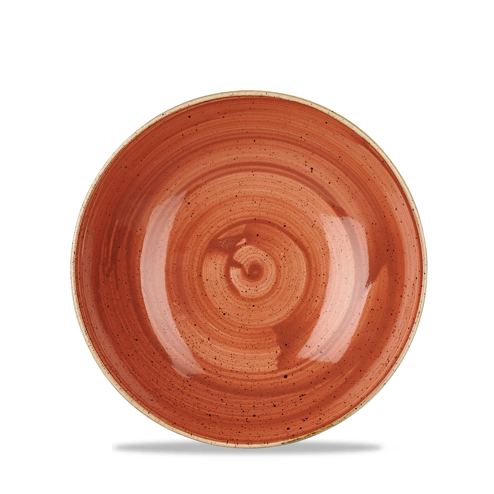 Churchill Stonecast Coupe Bowl Spiced Orange 42.6cl-15oz