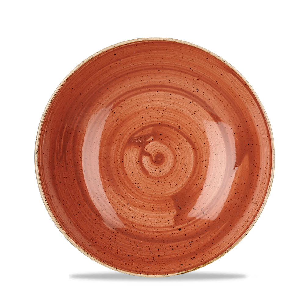Churchill Stonecast Coupe Bowl Spiced Orange 113.6cl-40oz