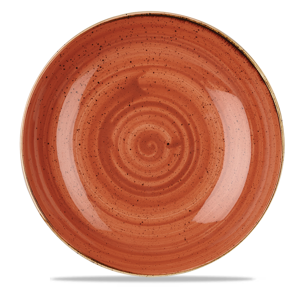 Churchill Stonecast Coupe Bowl Spiced Orange 240cl-84.5oz