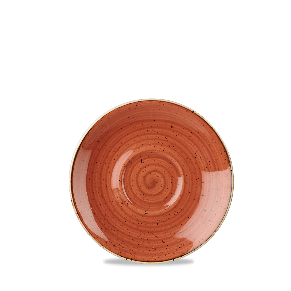 Churchill Stonecast Cappuccino Saucer Spiced Orange 15.6cm-6.25"