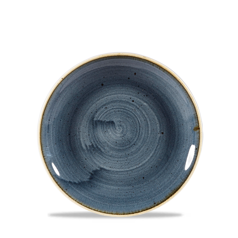 Churchill Stonecast Coupe Plate Blueberry 16.5cm-6.5"