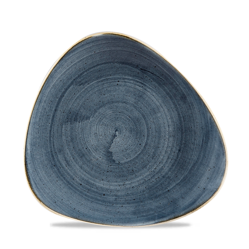 Churchill Stonecast Triangle Plate Blueberry 22.9cm-9"