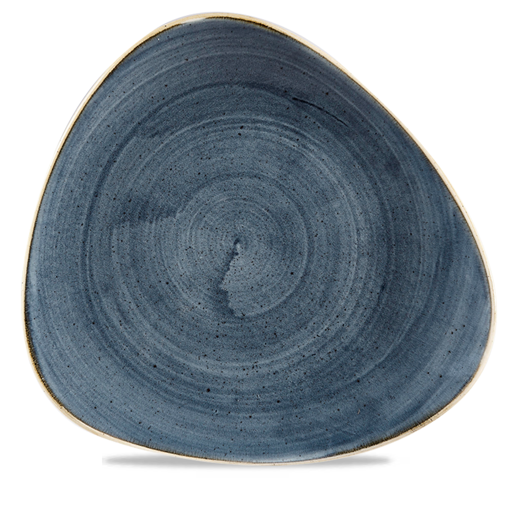 Churchill Stonecast Triangle Plate Blueberry 31.1cm-12.2"