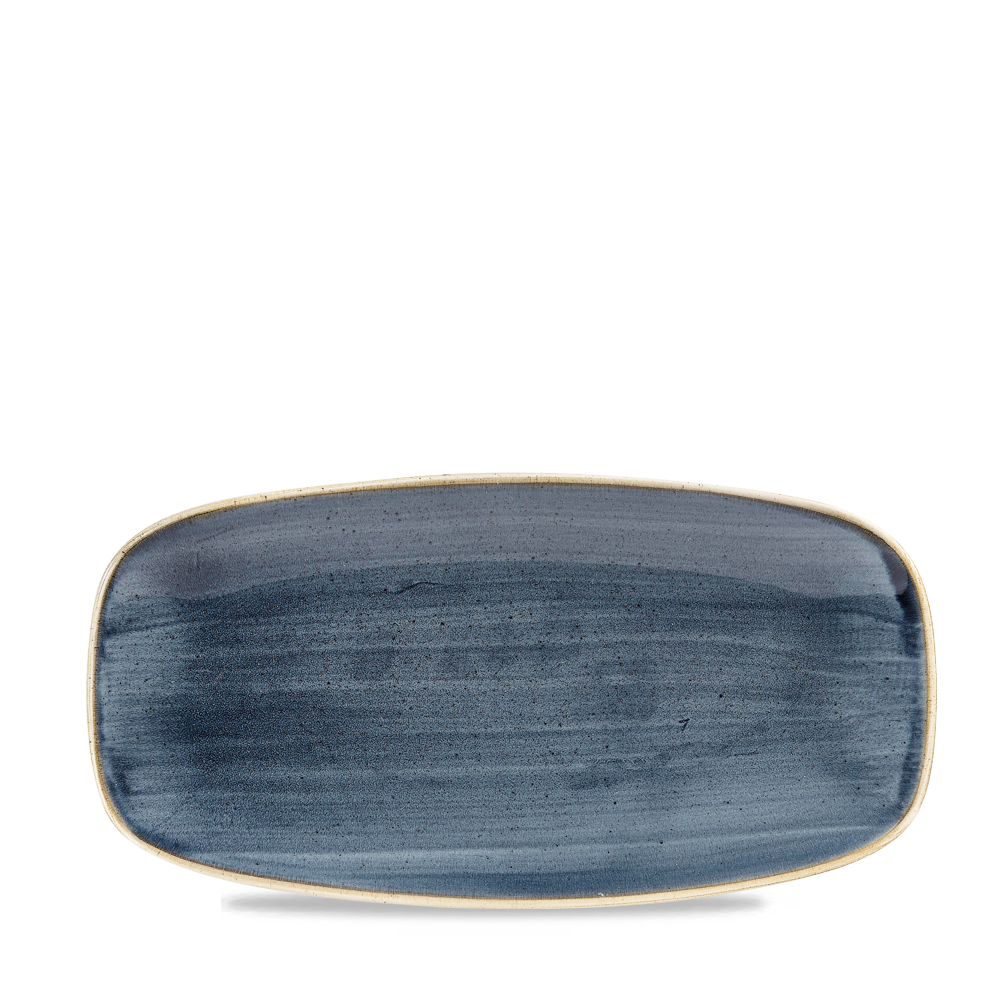Churchill Stonecast Chef's Plate No.4 Blueberry 35.5x18.9cm-14x7.4"