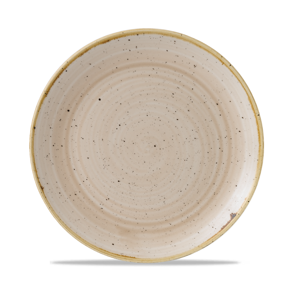 Churchill Stonecast Coupe Plate Nutmeg Cream 21.7cm-8.5"