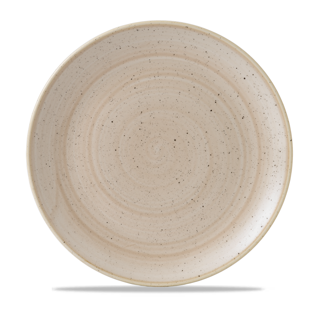 Churchill Stonecast Coupe Plate Nutmeg Cream 28.8cm-11.3"