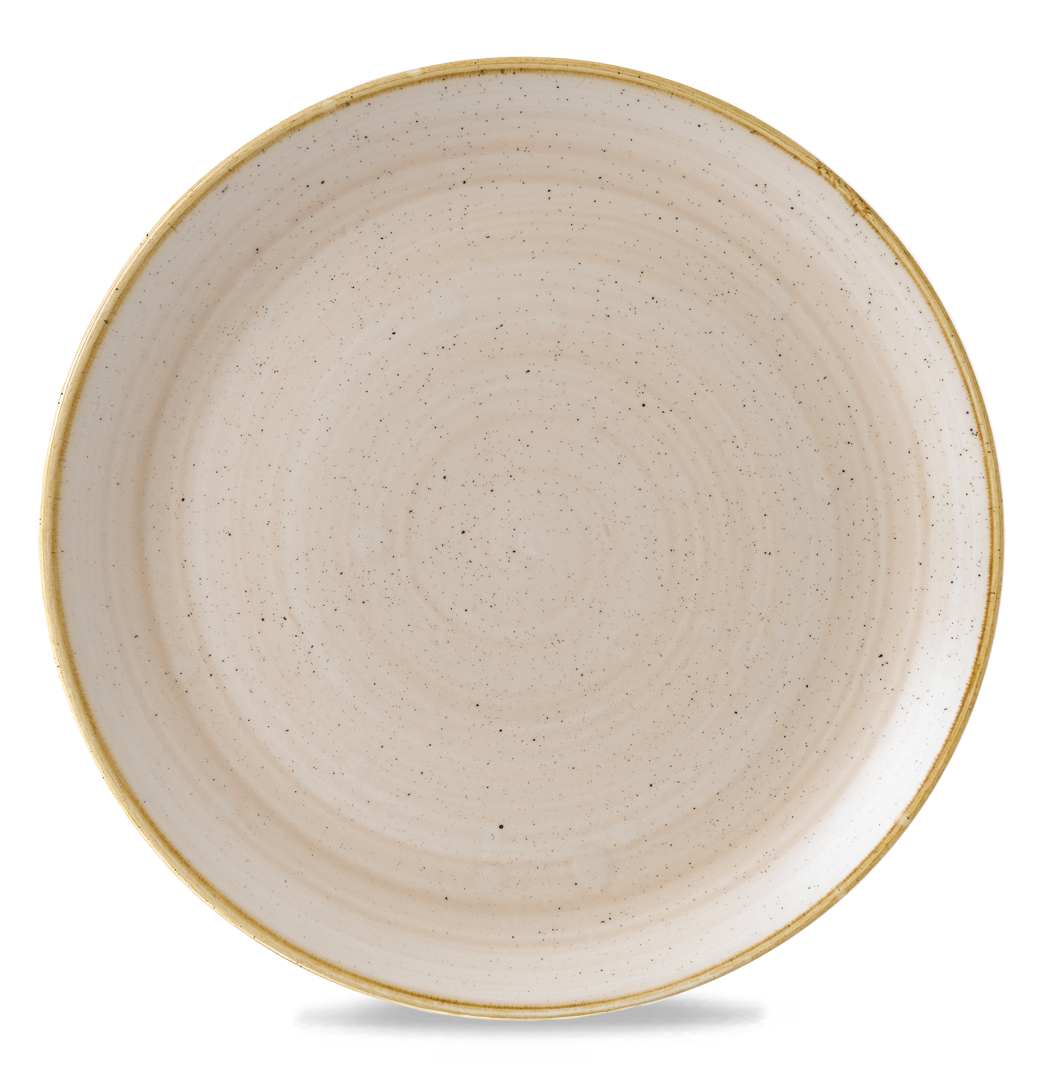 Churchill Stonecast Coupe Plate Nutmeg Cream 32.4cm-12.75"