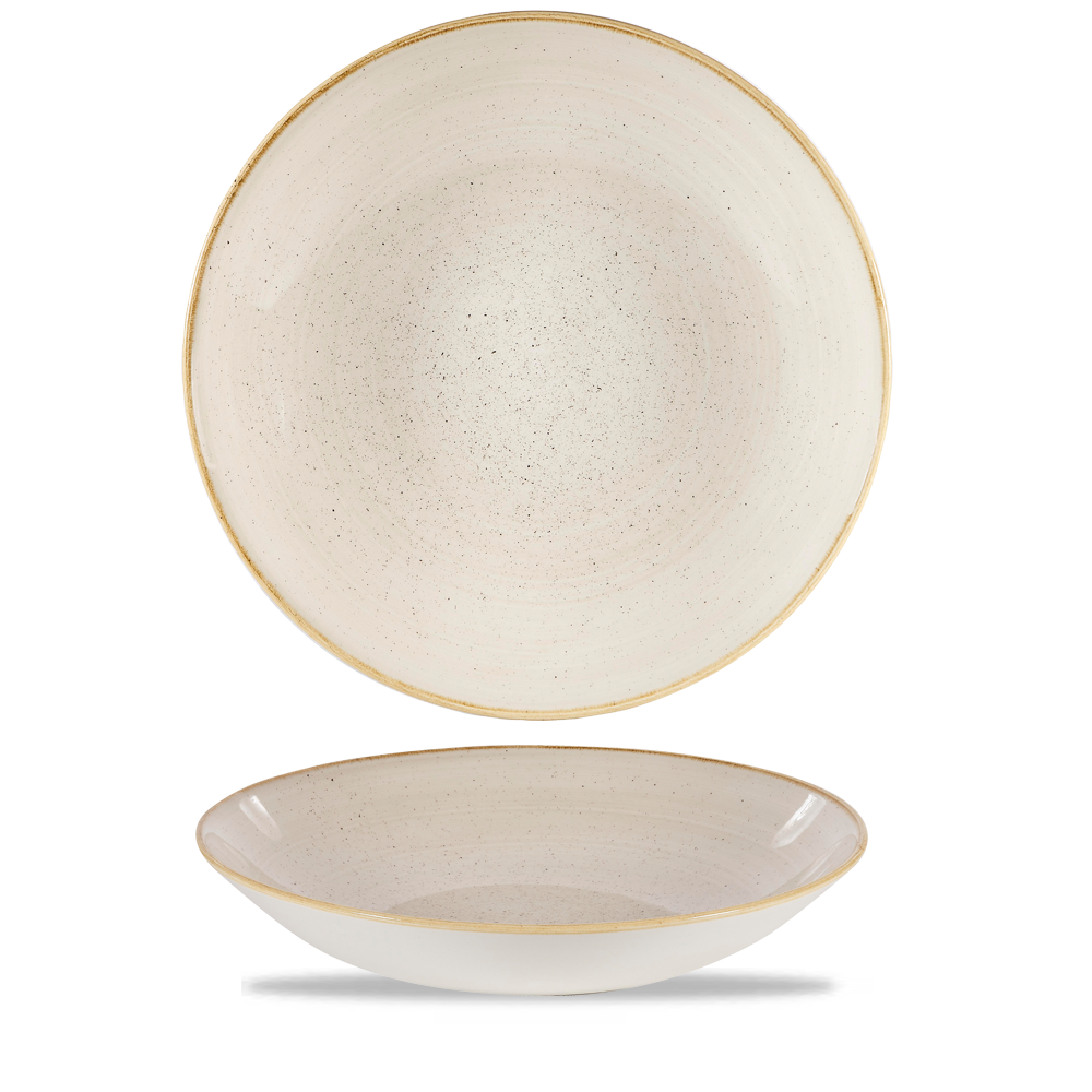 Churchill Stonecast Coupe Bowl Nutmeg Cream 240cl-84.5oz