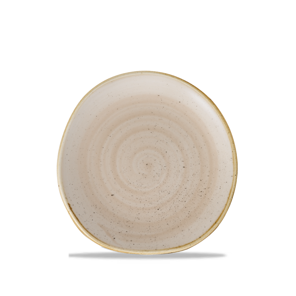 Churchill Stonecast Organic Round Plate Nutmeg Cream 18.6cm-7.3"