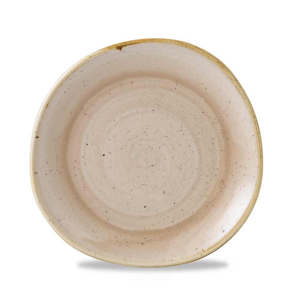 Churchill Stonecast Organic Round Plate Nutmeg Cream 21cm-8.25"