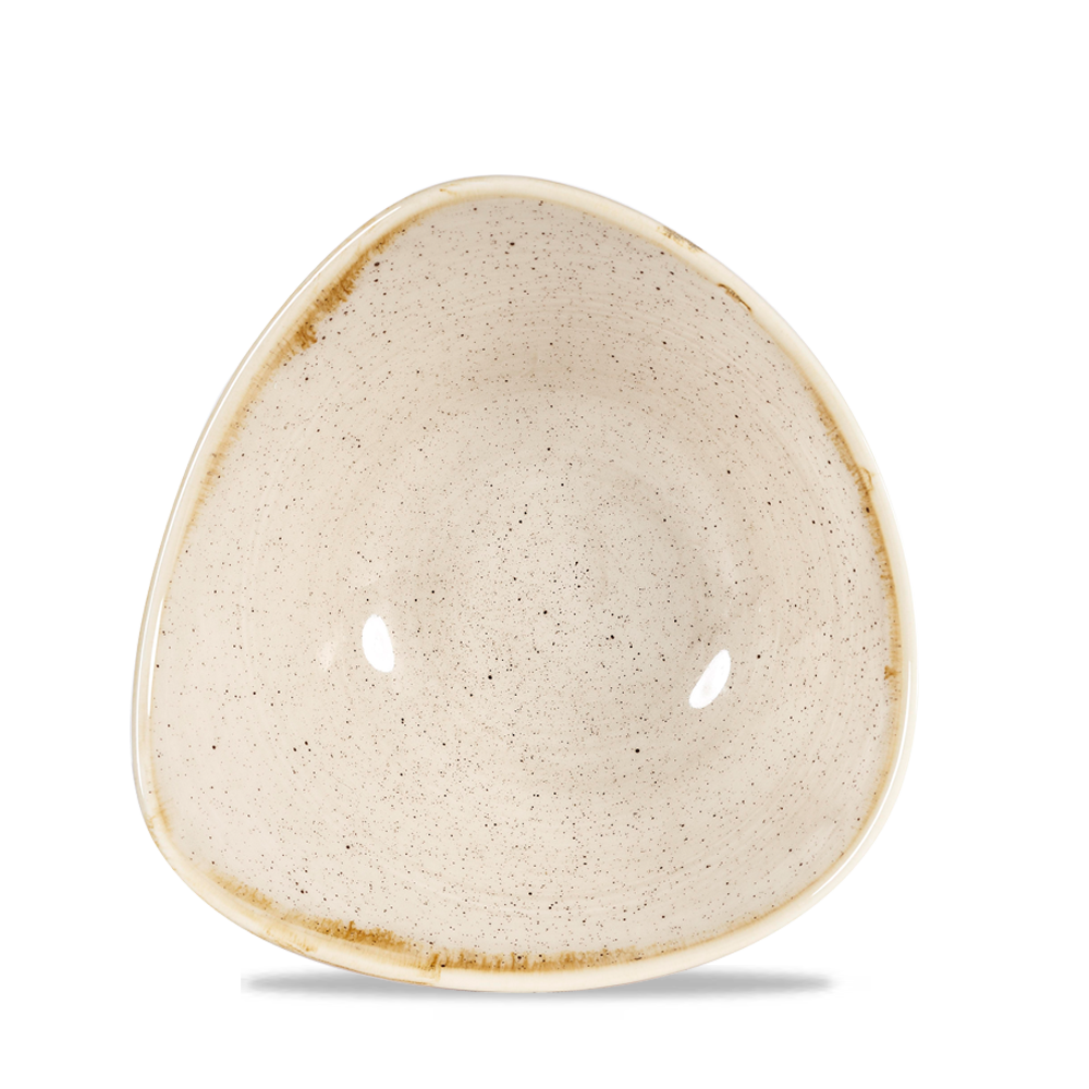 Churchill Stonecast Triangle Bowl Nutmeg Cream 37cl-13oz