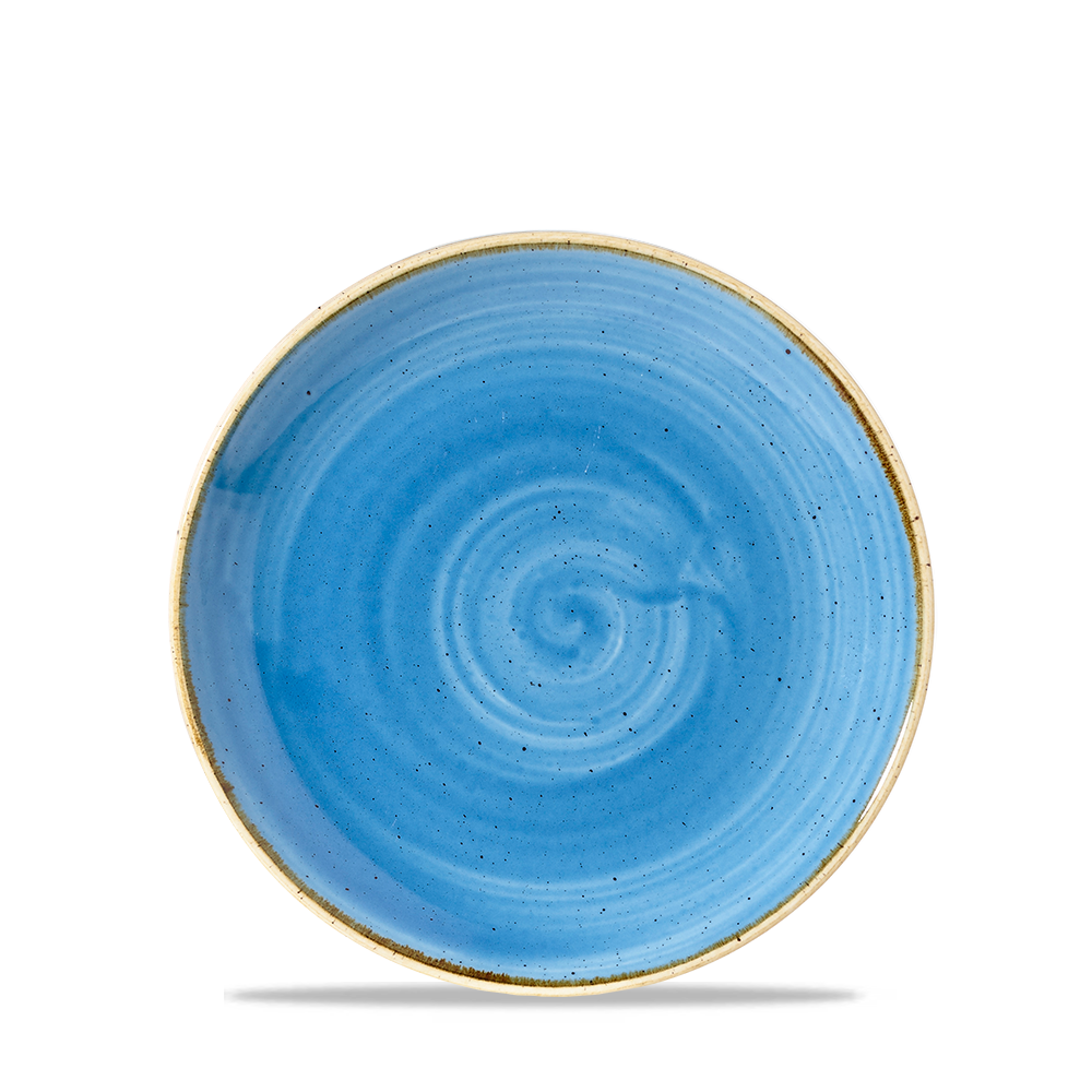 Churchill Stonecast Coupe Plate Cornflower Blue 16.5cm-6.5"