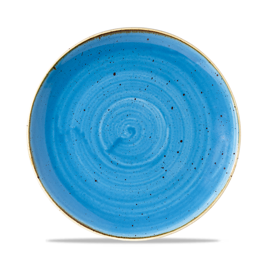 Churchill Stonecast Coupe Plate Cornflower Blue 21.7cm-8.5"