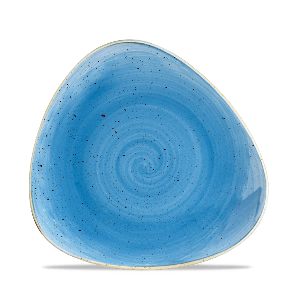 Churchill Stonecast Triangle Plate Cornflower Blue 19.2cm-7.6"