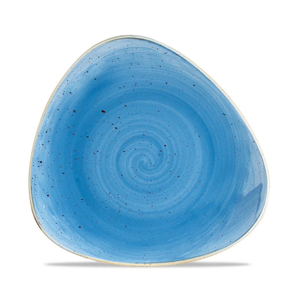 Churchill Stonecast Triangle Plate Cornflower Blue 22.9cm-9"