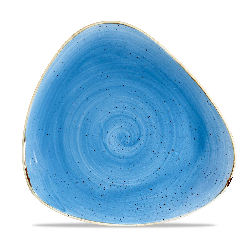Churchill Stonecast Triangle Plate Cornflower Blue 26.5cm-10.4"