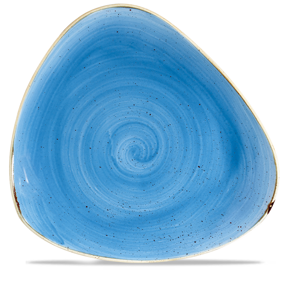 Churchill Stonecast Triangle Plate Cornflower Blue 31.1cm-12.2"