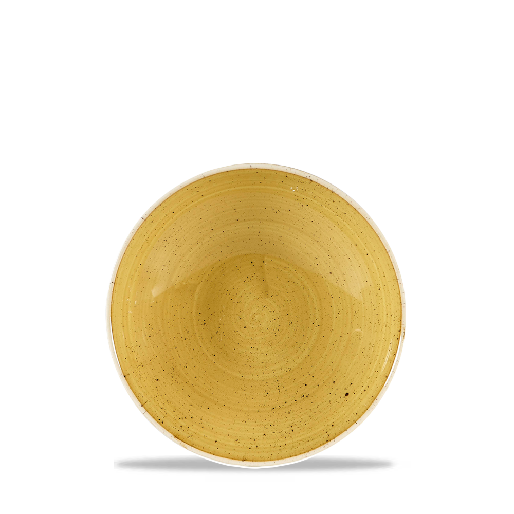 Churchill Stonecast Coupe Bowl Mustard Seed Yellow 42.6cl-15oz
