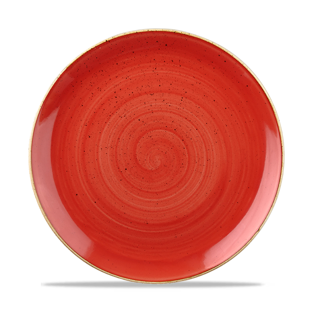 Churchill Stonecast Coupe Plate Berry Red 26cm-10.25"