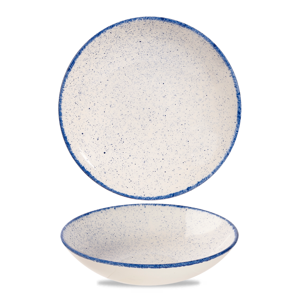 Churchill Stonecast Hints Coupe Bowl Indigo Blue 113.6cl-40oz