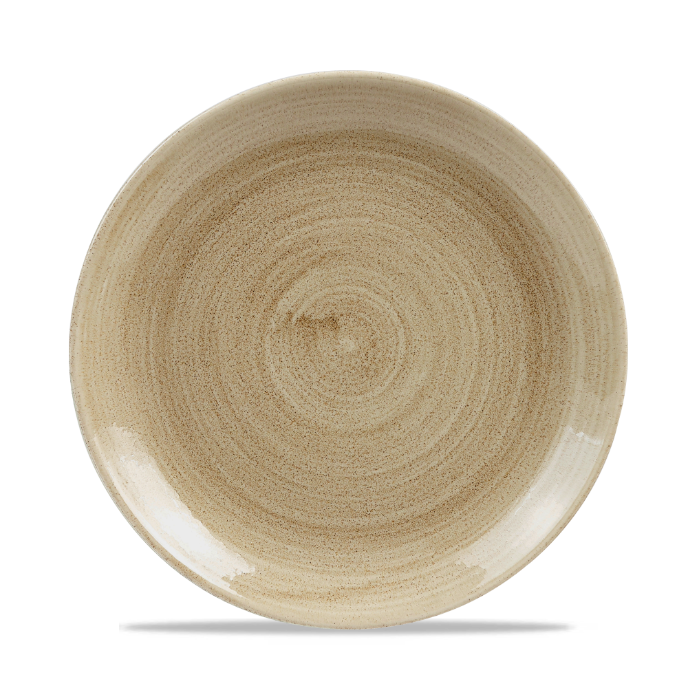 Churchill Stonecast Patina Coupe Plate Antique Taupe 21.7cm-8.5"