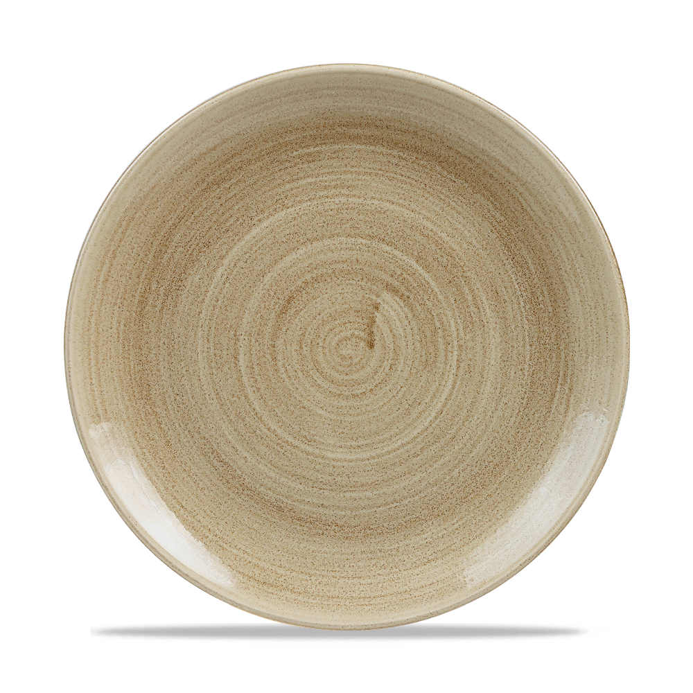 Churchill Stonecast Patina Coupe Plate Antique Taupe 26cm-10.25"