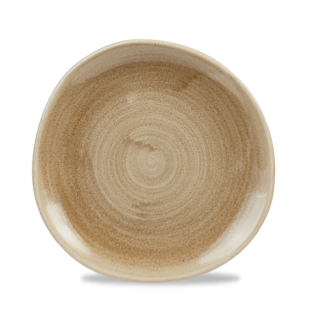 Churchill Stonecast Patina Organic Round Plate Antique Taupe 21cm-8.25"