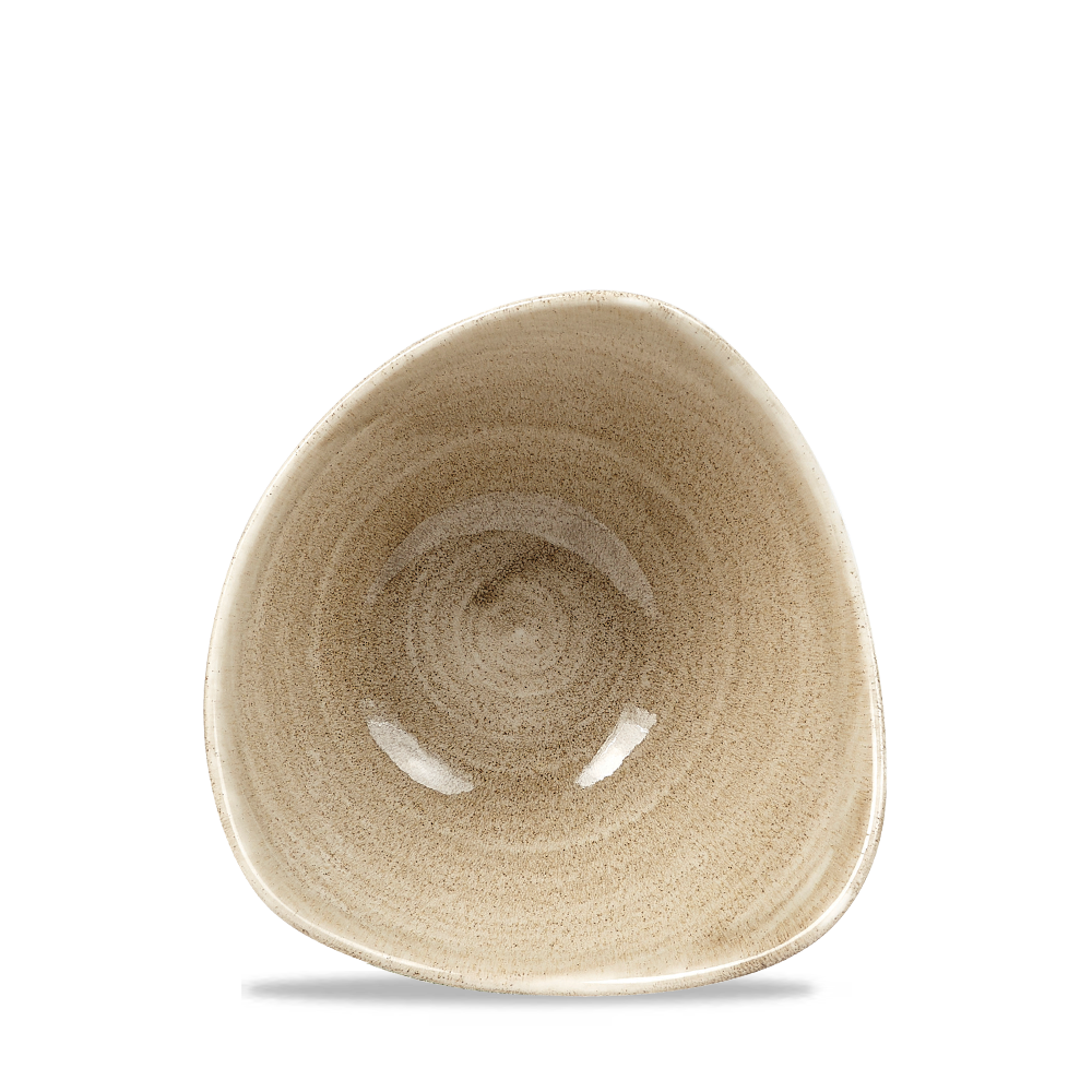Churchill Stonecast Patina Triangle Bowl Antique Taupe 26cl-9oz