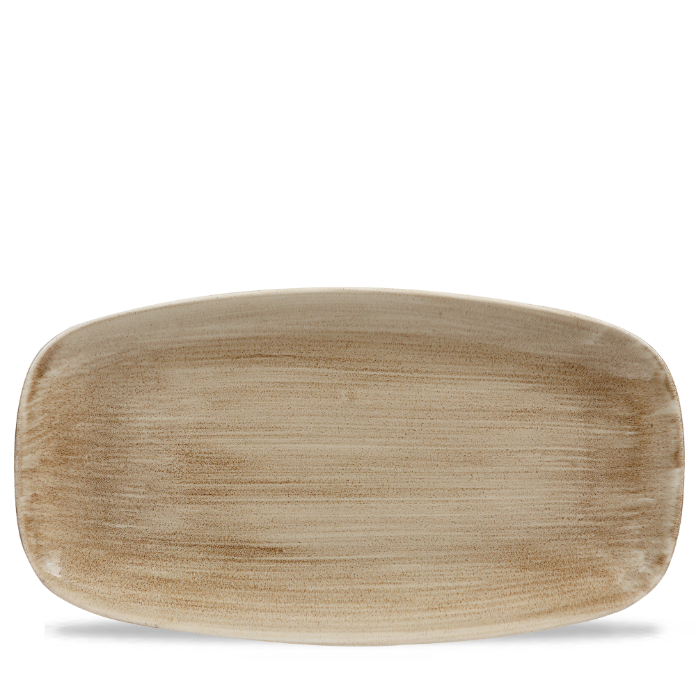 Churchill Stonecast Patina Chef's Plate No.4 Antique Taupe 35.5x18.9cm-14x7.4"