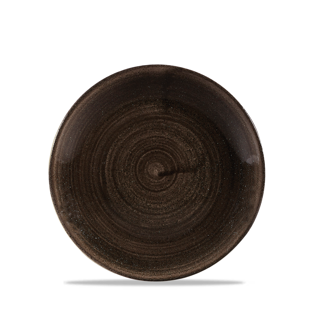 Churchill Stonecast Patina Coupe Plate Iron Black 16.5cm-6.5"