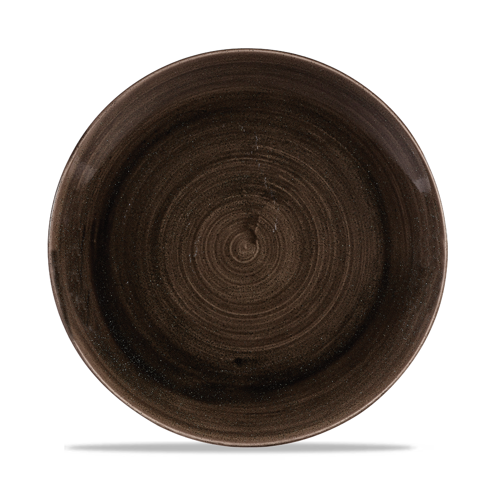 Churchill Stonecast Patina Coupe Plate Iron Black 26cm-10.25"