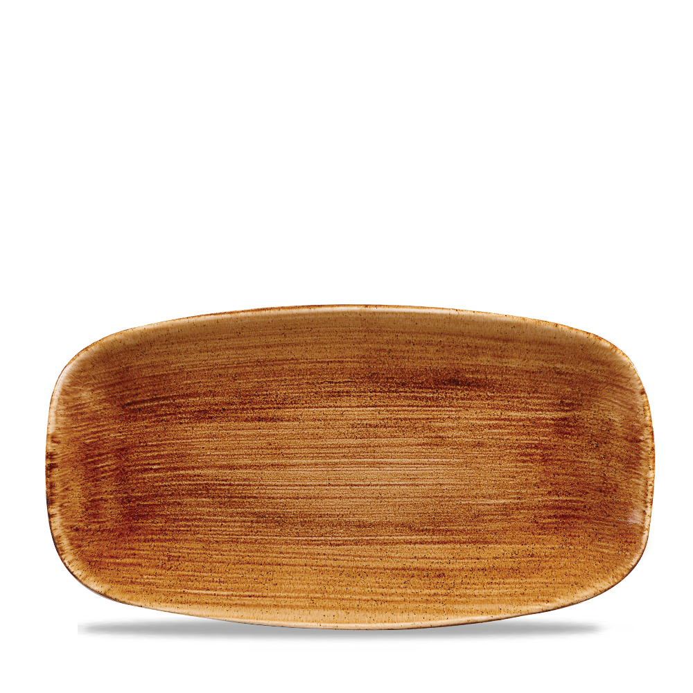 Churchill Stonecast Patina Chef's Plate No.4  Vintage Copper 35.5x18.9cm-13.9x7.4"