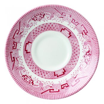 Churchill Vintage Georgian Saucer Cranberry Willow 14cm/5.5"