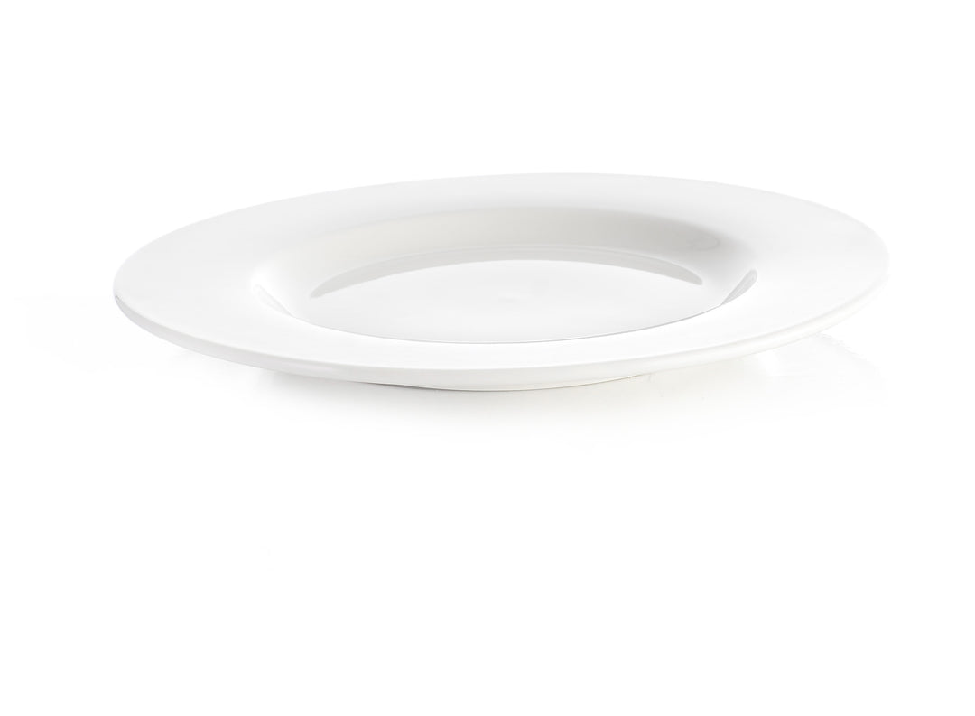 Professional White Wide Rim Plate 27cm-10.6"