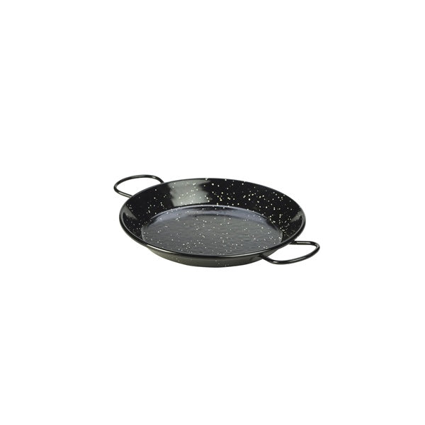 Berties Black Enamel Paella Pan 20cm