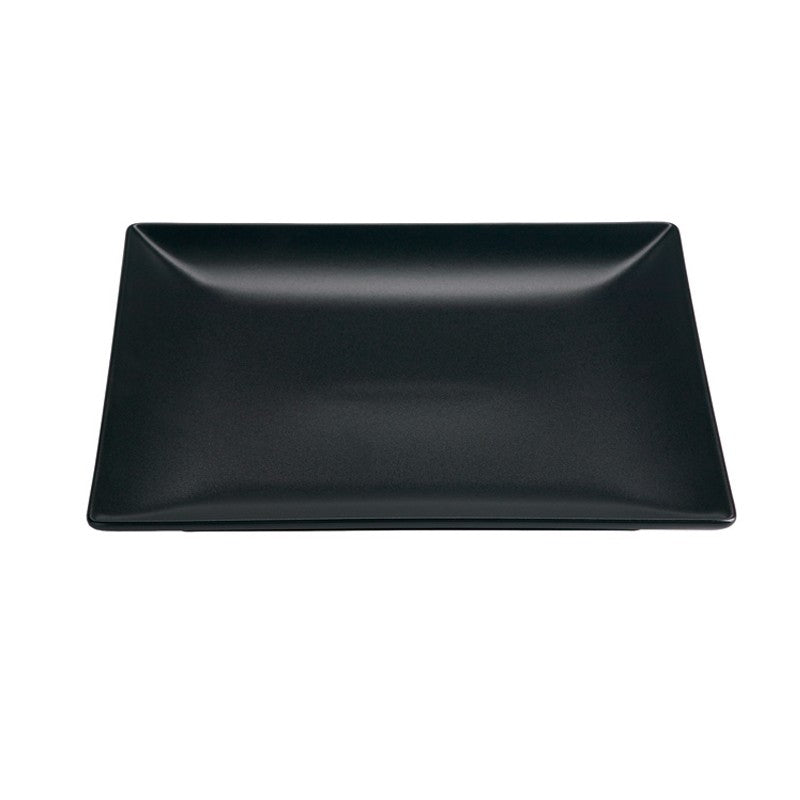Genware Luna Black Square Plate 18cm-7.5"