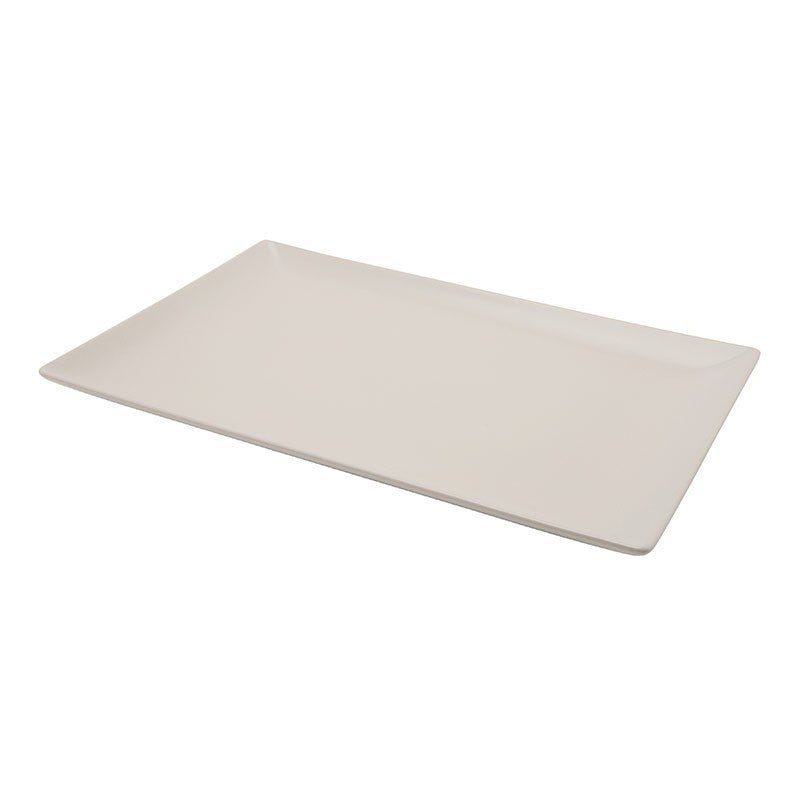 Genware Luna White Rectangular Plate 30x20cm