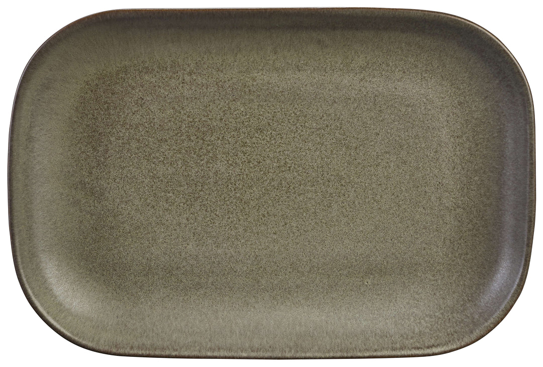 Terra Stoneware Rectangular Plate Antigo 24x16.5cm