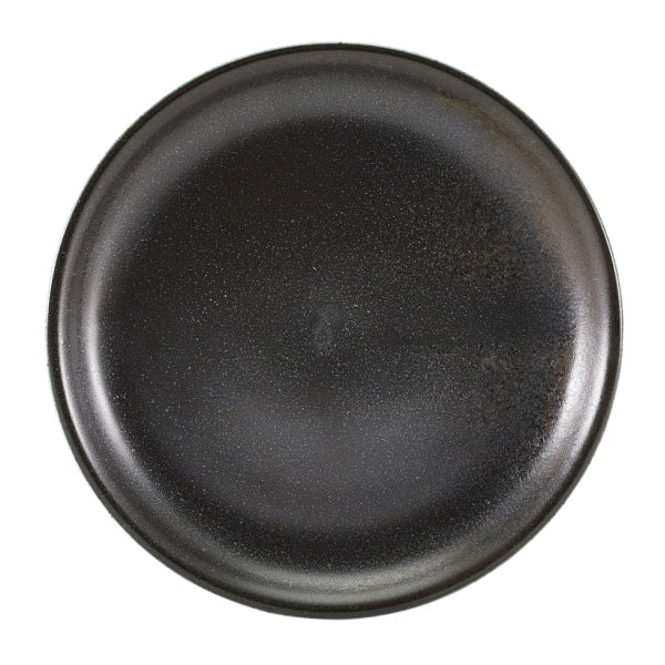 Terra Porcelain Coupe Plate Black 19cm-7.5"
