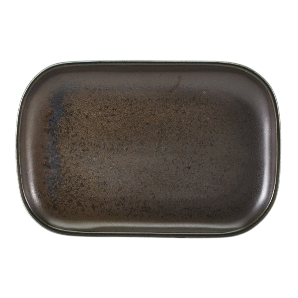 Terra Porcelain Rectangular Plate Black 29x19.5cm-11.4x7.7"