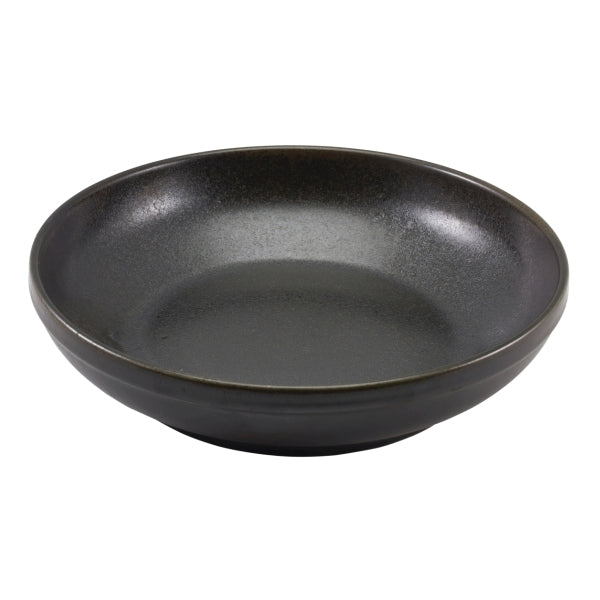 Terra Porcelain Coupe Bowl Black 27.5cm-10.75"
