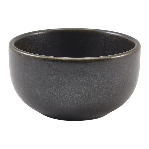 Terra Porcelain Round Bowl Black 11.5cm-4.5"
