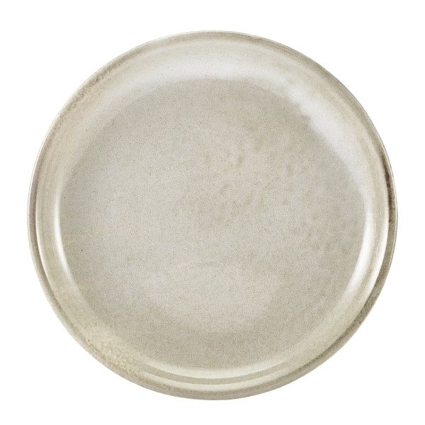 Terra Porcelain Coupe Plate Grey 19cm-7.5"