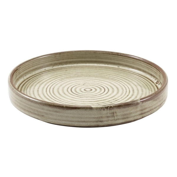 Terra Porcelain Presentation Plate Grey 18cm-7"