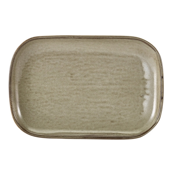 Terra Porcelain Rectangular Plate Grey 29x19.5cm-11.4x7.7"